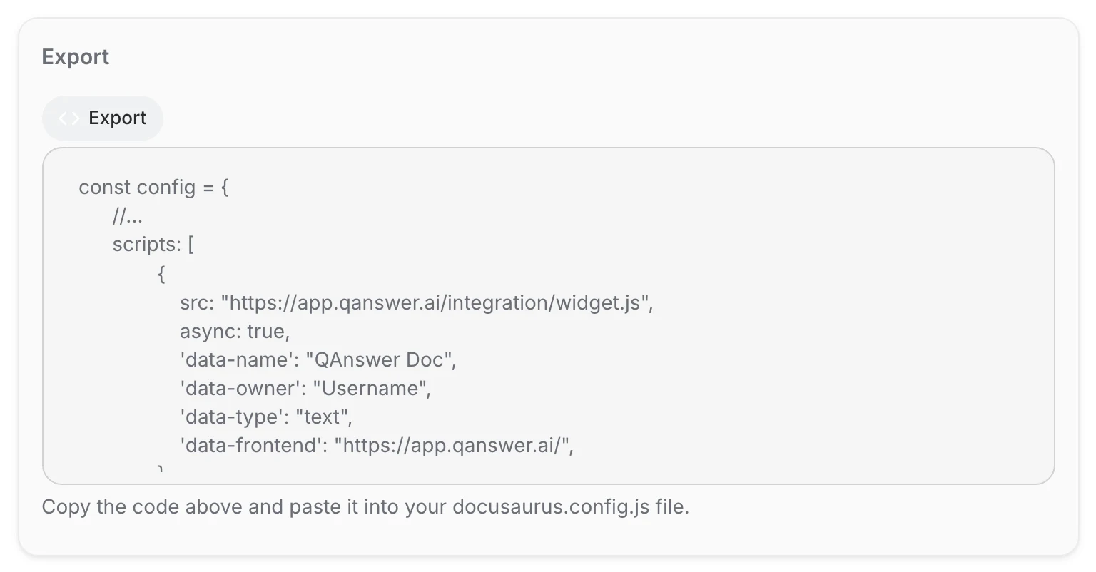 export script